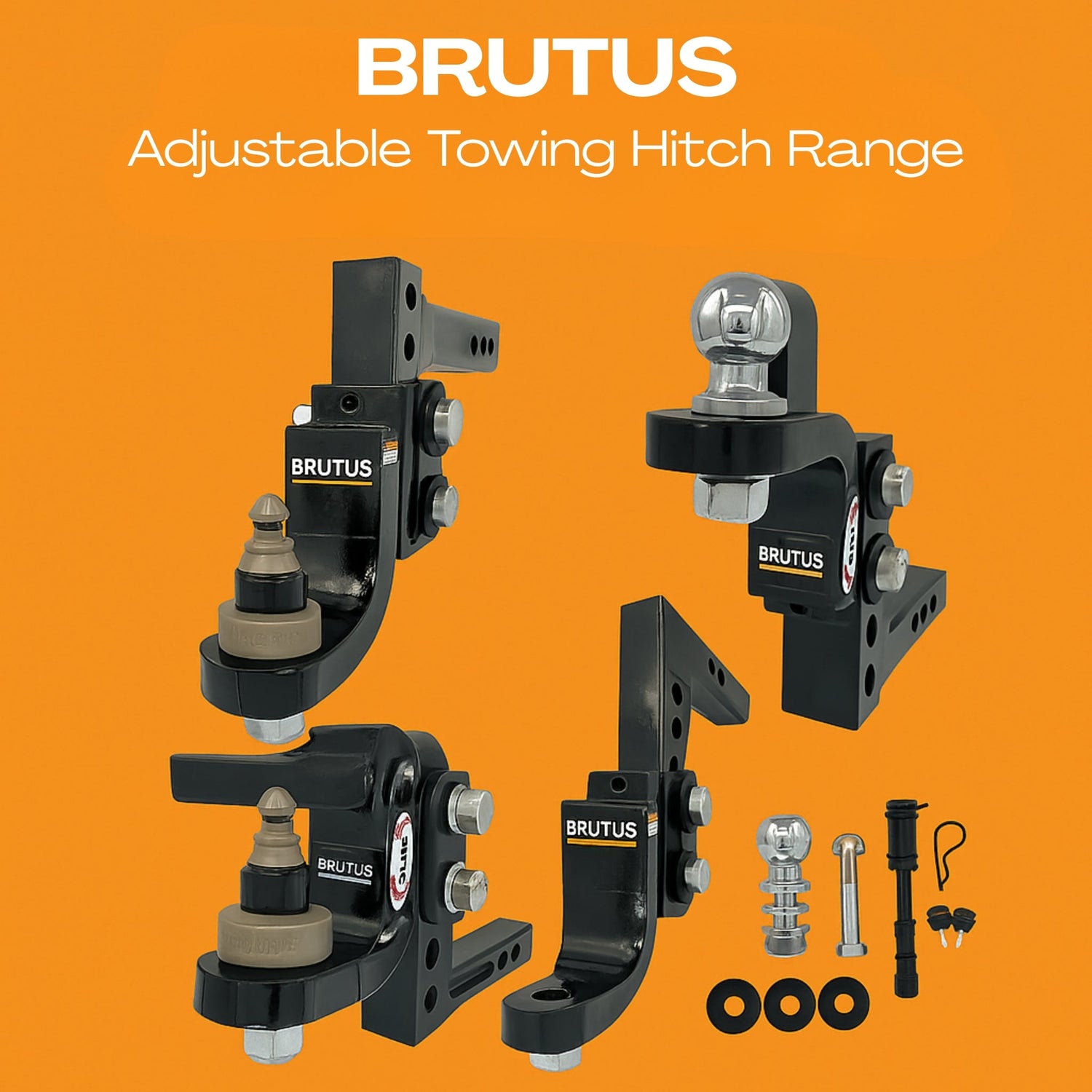BRUTUS Solid Steel Hitch Range